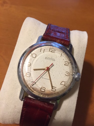Raro Vintage Orologio anni 60 Boctok (Vostok) Meccanico A carica  manuale.Pelle | eBay