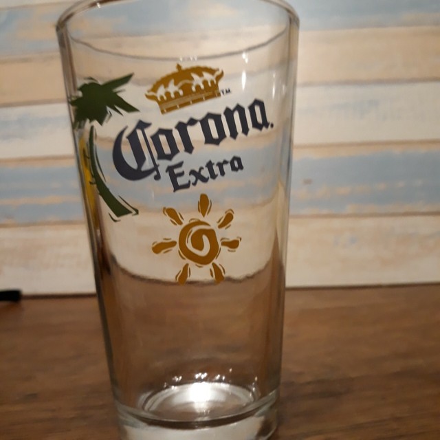 Corona Extra Palm Tree PINT GLASS Lager Beer Cerveza bar ware glass eBay