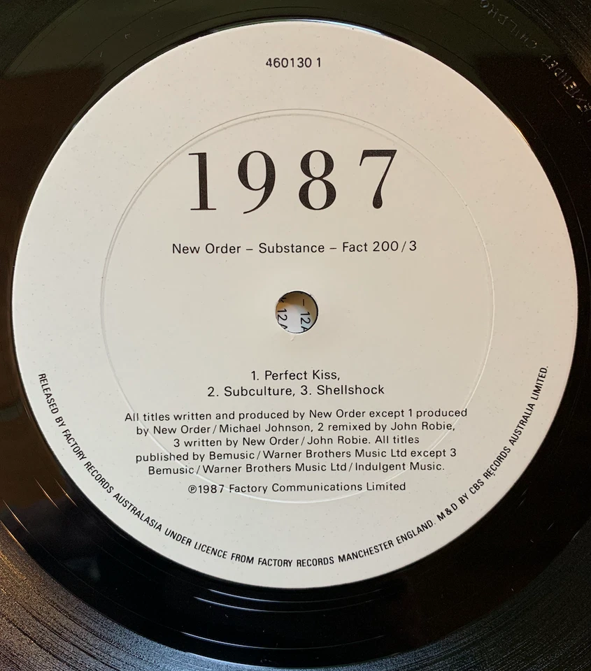 NEW ORDER - SUBSTANCE 1987 Ultra Rare near mint Australian Vinyl Promo Double LP Foto 3 de 4