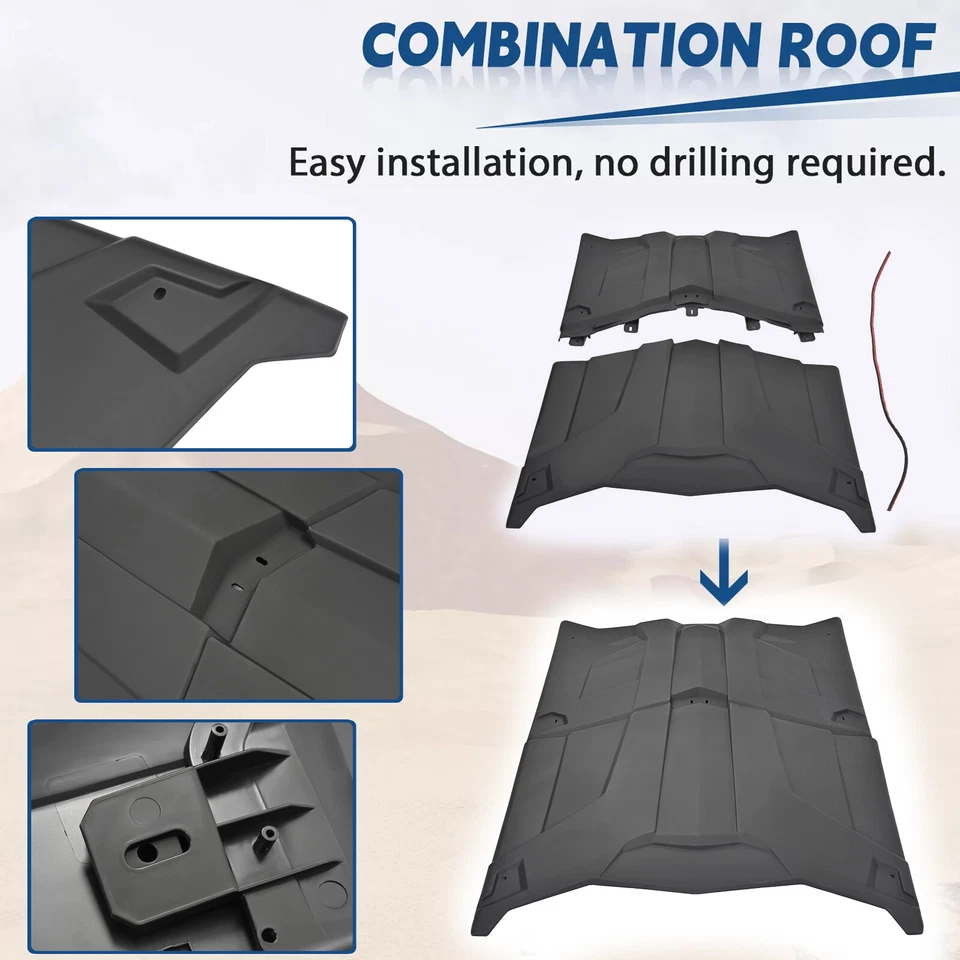 Fit Can Am Maverick X3 Max 4 Doors 2017-2025 UTV Hard Roof Replace for 715003750 - Image 4 of 4