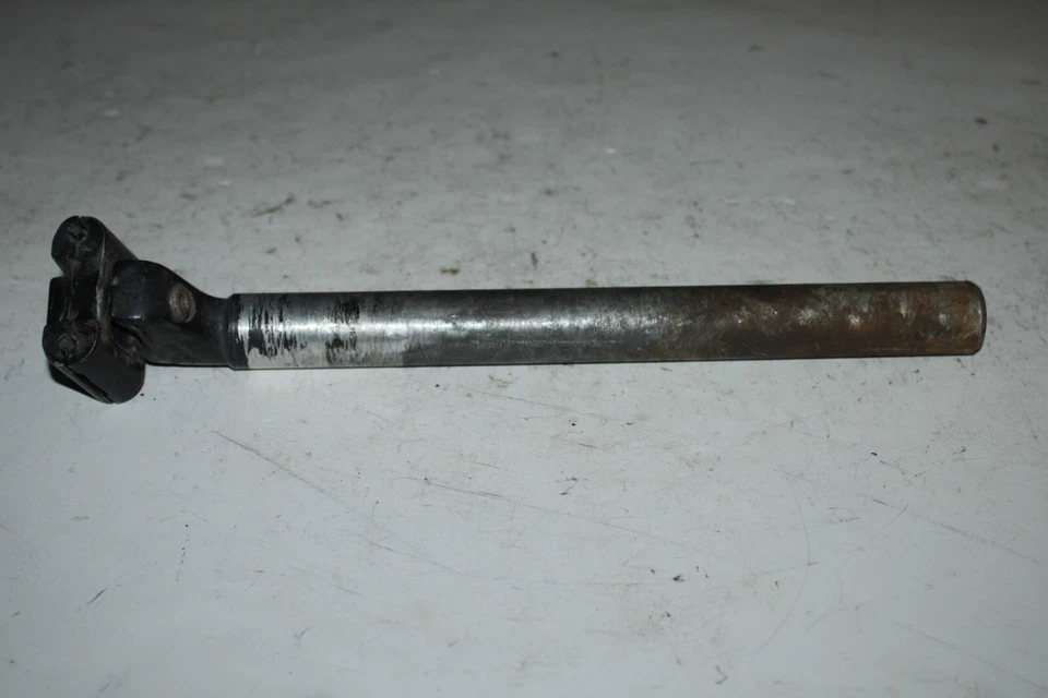 Tubo de asiento de tija de sillín de bicicleta Sakae 317/27,2 mm 23 mm desplazado plateado carretera remitente de EE. UU. Foto 3 de 4