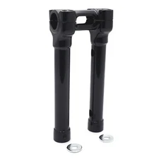 CNC Black 10" Riser 1 1/4" Handlebar Top Clamp For Harley Softail Fat Bob FXFB