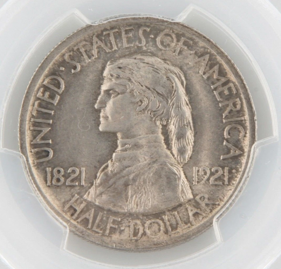 1921 50¢ Missouri Silver Commemorative Graded by PCGS as MS-63! Low Mintage! - Image 3 of 4