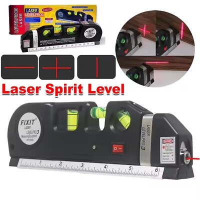 Laser Wasserwaage Mehrzweck Laser Nivellier Wand Wasserwaage Linienwerkzeug Messung*