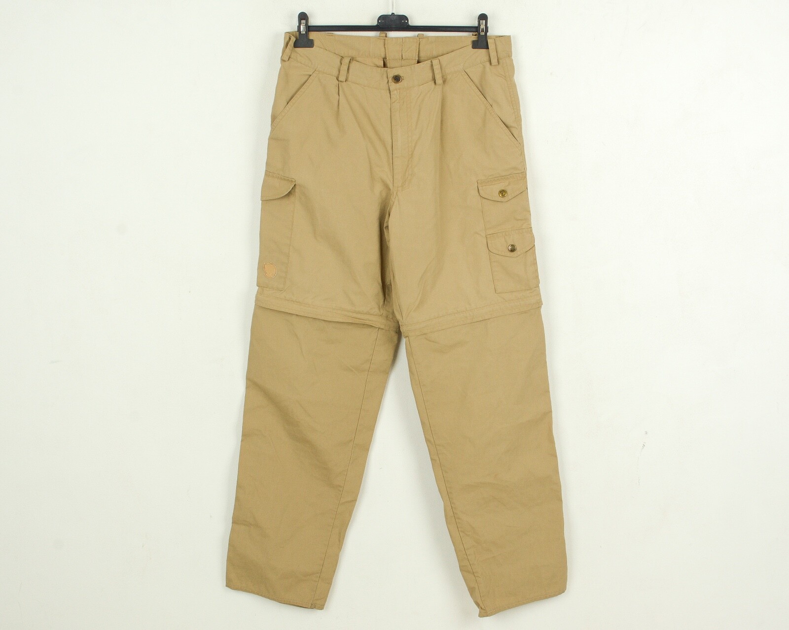 Fjallraven Hombre Desmontable Encerado Pantalones 50 Talla W33 W34 M Caza Eje