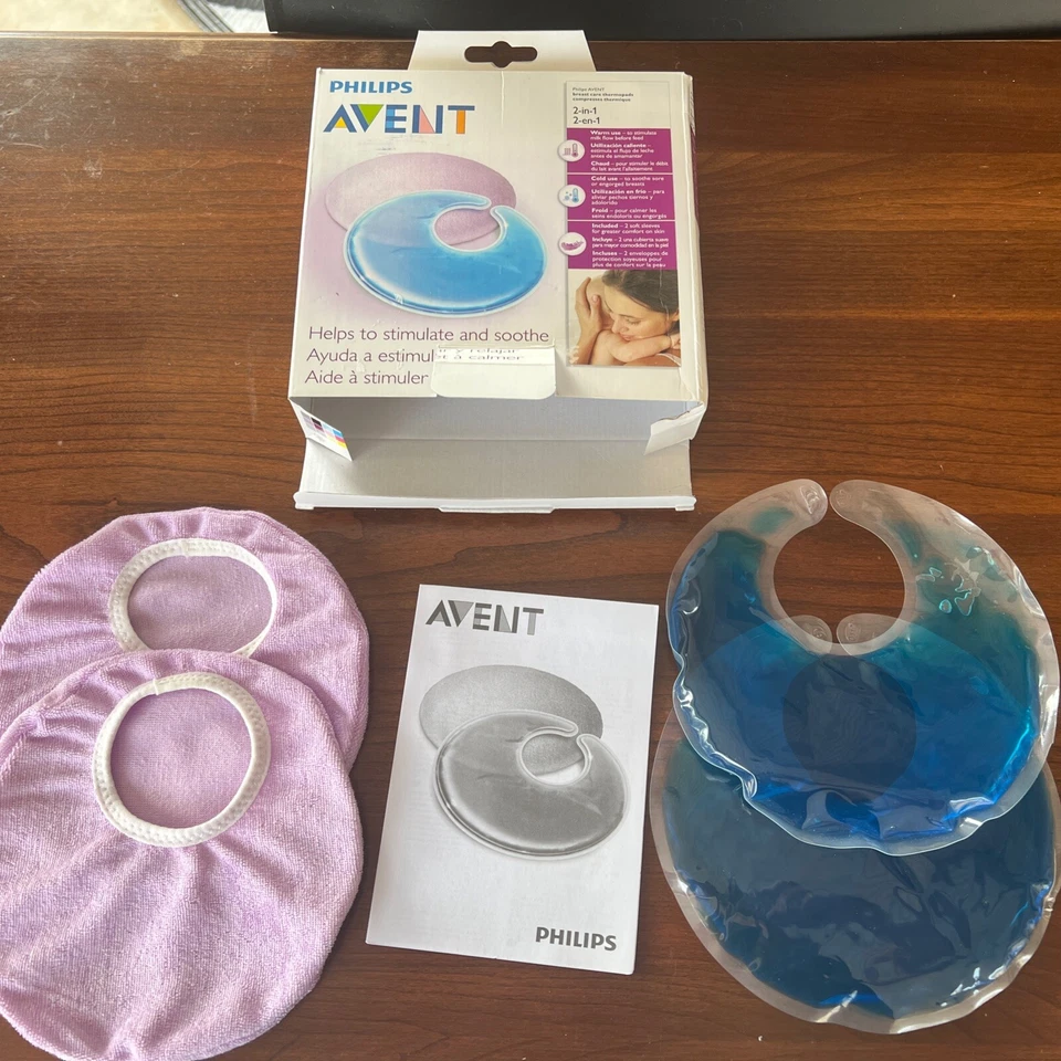 Avent Breast Care Thermopads 2 In 1 Heat Cold Pack Washable Cover NEW SOOTHE - Image 2 of 4