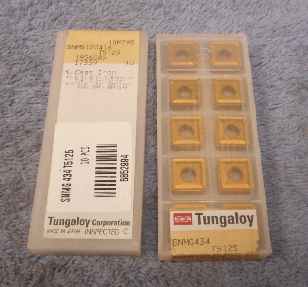 TUNGALOY Carbide Inserts SNMG 434 Grade T5125 Pack of 10 eBay