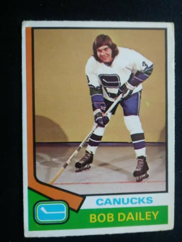 1974-75 O-Pee-Chee Hockey Card # 240 Bob Dailey RC - Vancouver Canucks