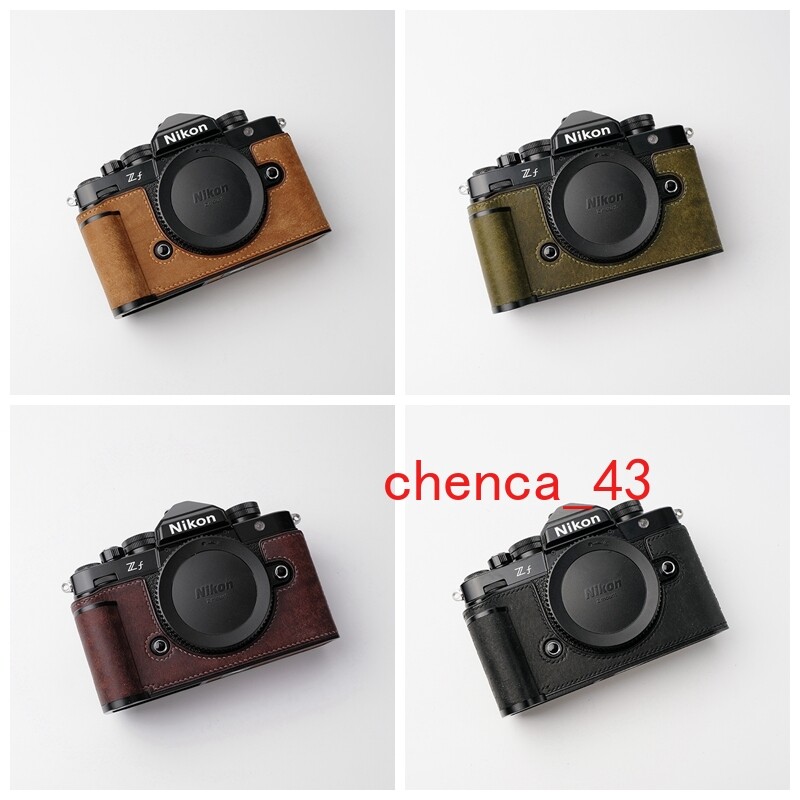Grip Half Case for Nikon Zf Genuine Leather Cover Camera Insert