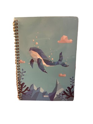 New Siixu Spiral Journal Notebook Hardcover Memo Field Notebook Cute Whale Ocean