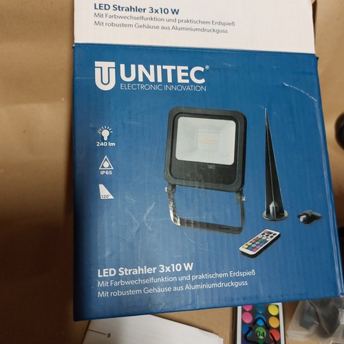 UNITEC LED Strahler 3x10 W Außen Strahler Scheinwerfer - Bild 3 von 4