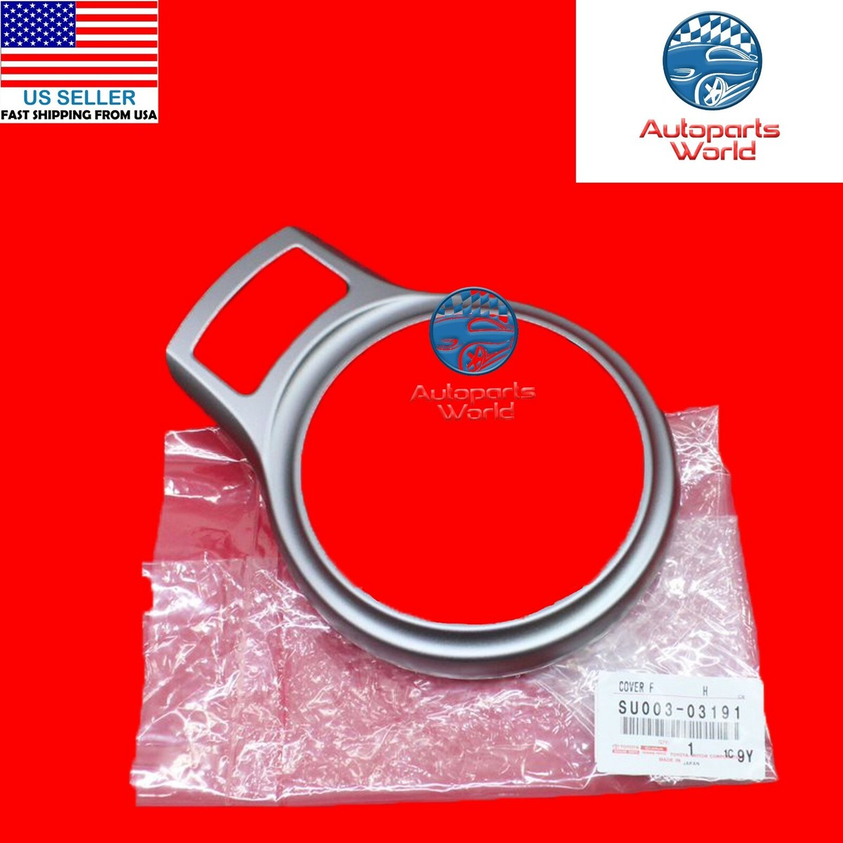 GENUINE TOYOTA 13-15 FRS 86 BRZ SILVER UPPER ATM SHIFT COVER PLATE