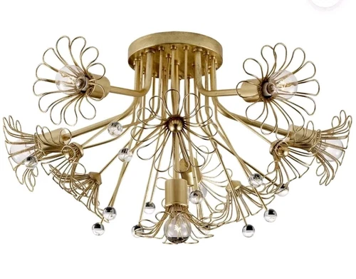 Visual Comfort KS 4311G - Kate Spade Keaton 6 Light Flush Mount Ceiling Light  - Picture 1 of 18