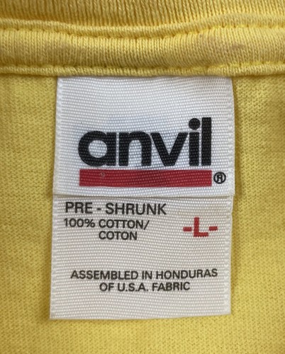 Vtg Anvil Operation Iraqi Freedom Coalition Forces Mens Yellow T-Shirt Sz Large - 第 6/7 張圖片