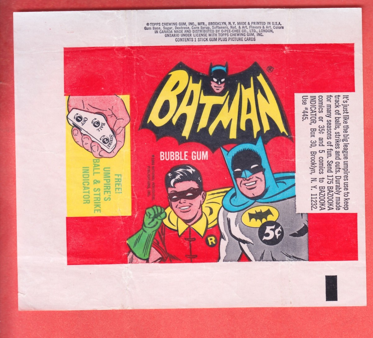 1966 TOPPS BATMAN ALL 4 WRAPPER VARIATIONS NM/MT | eBay