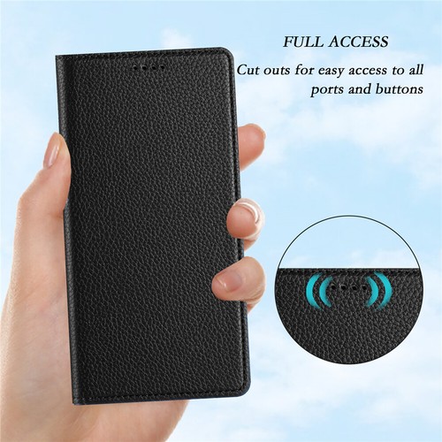 Magnetic Leather Case Wallet Flip Cover For iPhone 16e 16 15 14 13 12 11 Pro MAX - Picture 44 of 121