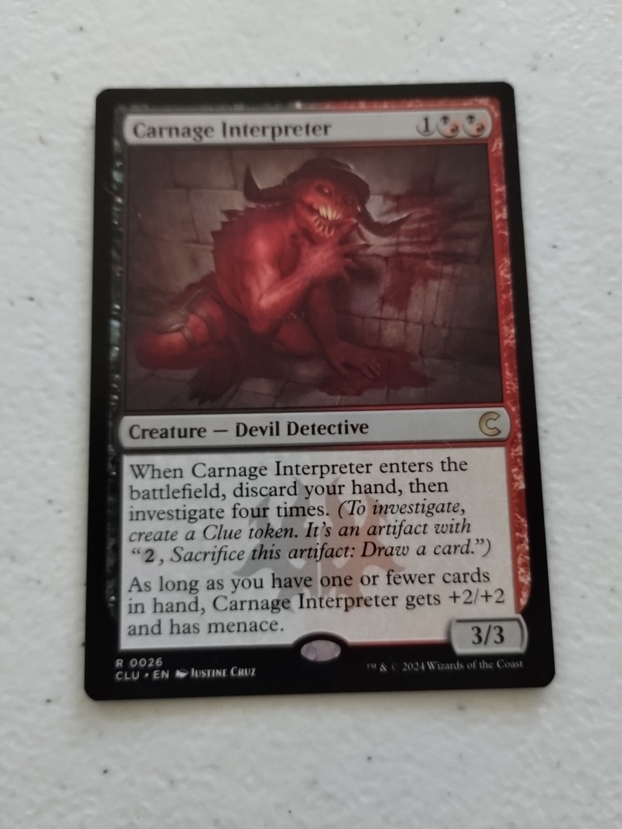 Carnage Interpreter 4枚セット MTG MTG Carnage Interpreter Ravnica: Clue Edition 0026 NM | eBay