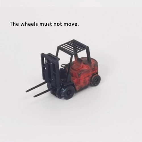 Diorama 1/:64 Carrello elevatore meccanico modellino auto officina riparazione scena accessoriKH - Foto 18 di 22