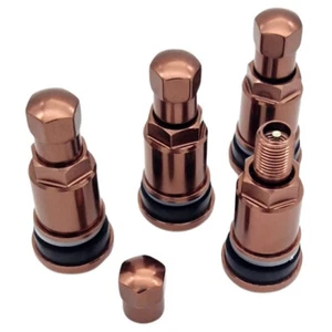 4x Aluventile Kupfer Braun