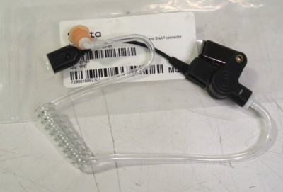 SIYATA SNP-EP31 Accoustic Tube Earphone w/ braided fiber optic cable & snap con