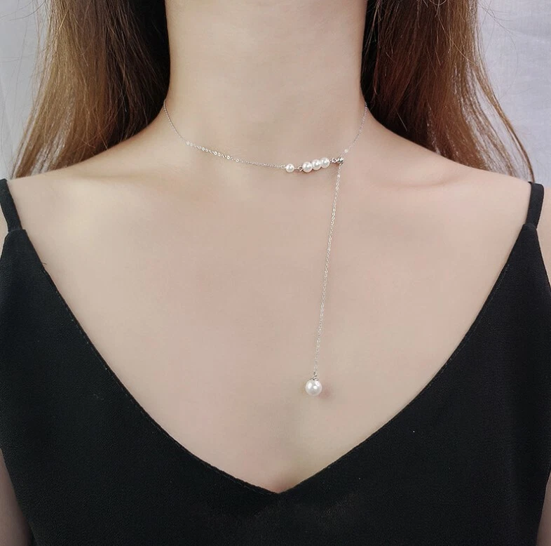 Sterling silver shop choker necklace