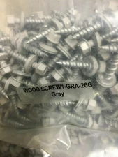 2500 colored METAL ROOFING SCREWS #10x 1" metal to wood 1inch green white gray