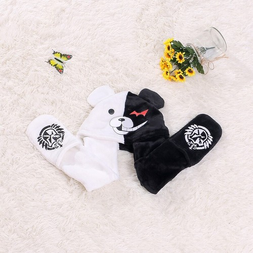 Scarf Danganronpa Keep Warm Plush Neckerchief Winter Scarf Neck Monokuma Cap - Picture 3 of 3