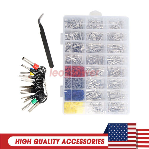 739Pcs Car Electrical Wire Connector Pins Wire Seals Terminal Removal Tool Kit
