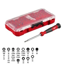 Milwaukee Precision Multi-Bit Screwdriver 39-in-1 Comfortable Non-Slip Grip