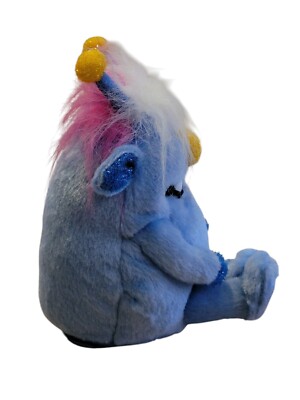 Vtg Gemmy Mitch Monster Maniacs Blue Plush Sings Mahna Mahna/Happy