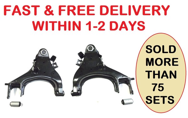 Paar Unterlenker Vorne Links Rechts + Buchsen FüR Nissan Navara D22 2.5TD 98+-image