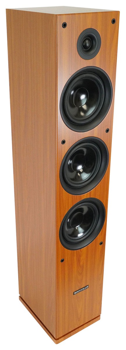 (1) Rockville RockTower 68C Classic Home Audio Tower Speaker Passive Ohm