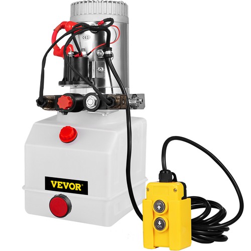 VEVOR DC12V 3L Double Acting Hydraulic Pump Power Supply Pack Unit 3200 PSI Max - Picture 10 of 12