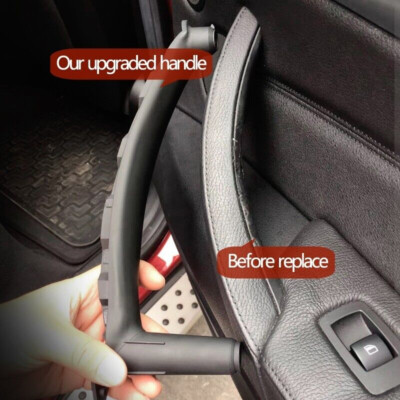 3PCS Black Interior Door Panel Handle / Pull Trim Cover For BMW X5 X6 E70 E71