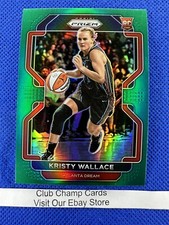 2022 #71 Kristy Wallace WNBA Panini Prizm Basketball Green Prizm RC Dream