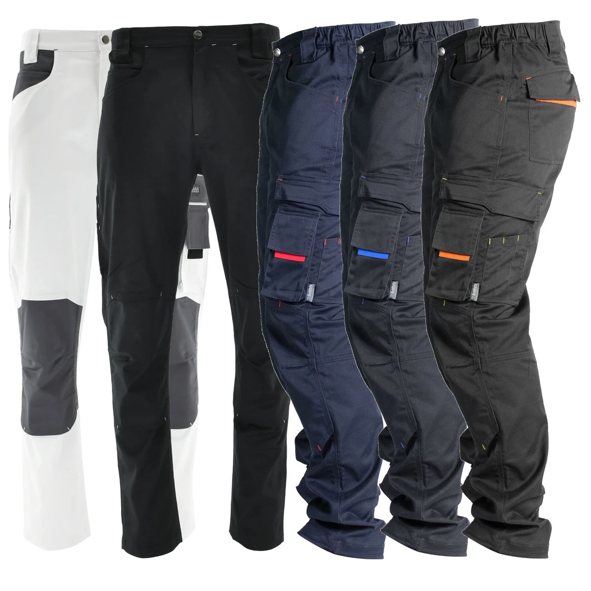 Pantalones de trabajo elásticos pantalones de cintura ropa de trabajo pantalones hombre tallas intermedias talla 44-64