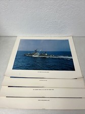 Navy Sailor Ship USS Salibury Sound/Rowan Color Photograph Snapshot 16X20 MSO