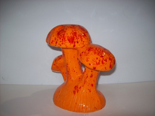Escultura de cerámica con racimo de setas vintage de mediados de siglo - Imagen 7 de 20