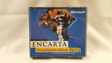 Microsoft ENCARTA Encyclopedia Deluxe 2001 / CD-ROM / PC / 3 Disc Set 