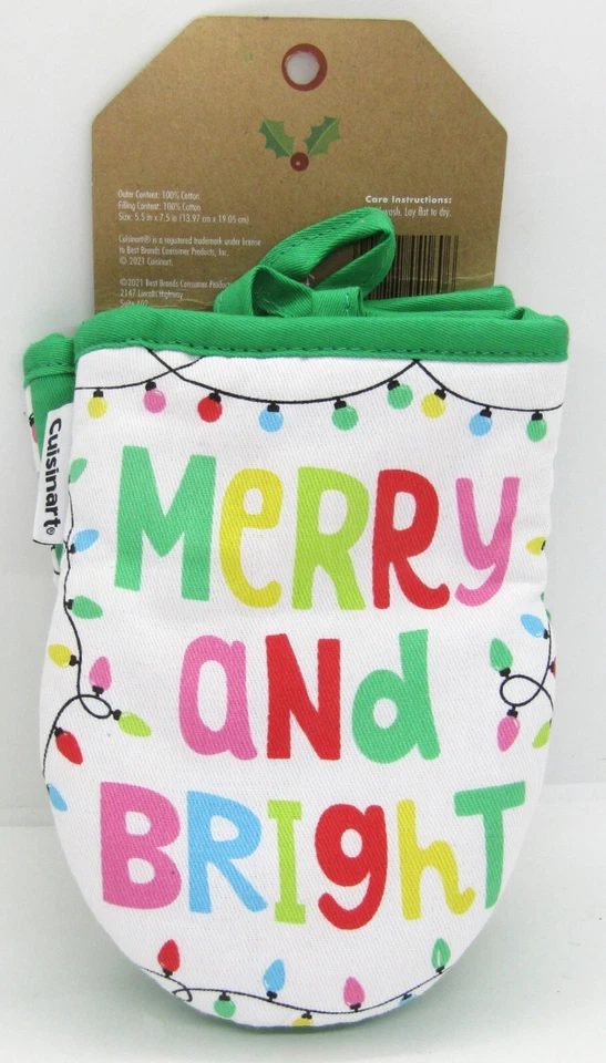 Mini guantes de silicona para horno de Navidad Cuisinart 2 Pak. Nuevo. Foto 2 de 4