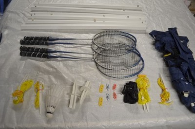 Big! Sportcraft 30085 Volleyball/Badminton SetW/Extra Rackets,Shuttles,Balls. E-