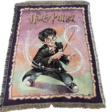 Harry Potter Vintage 2000 Tapestry Throw Blan...