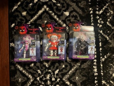 FNAF Five Nights at Freddy's Jazwares Ennard, Funtime Foxy, Circus Baby Figures