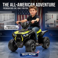 6V Battery Powered ATV Car for Kids with Light and Music-Electric 4 Wheeler Toys