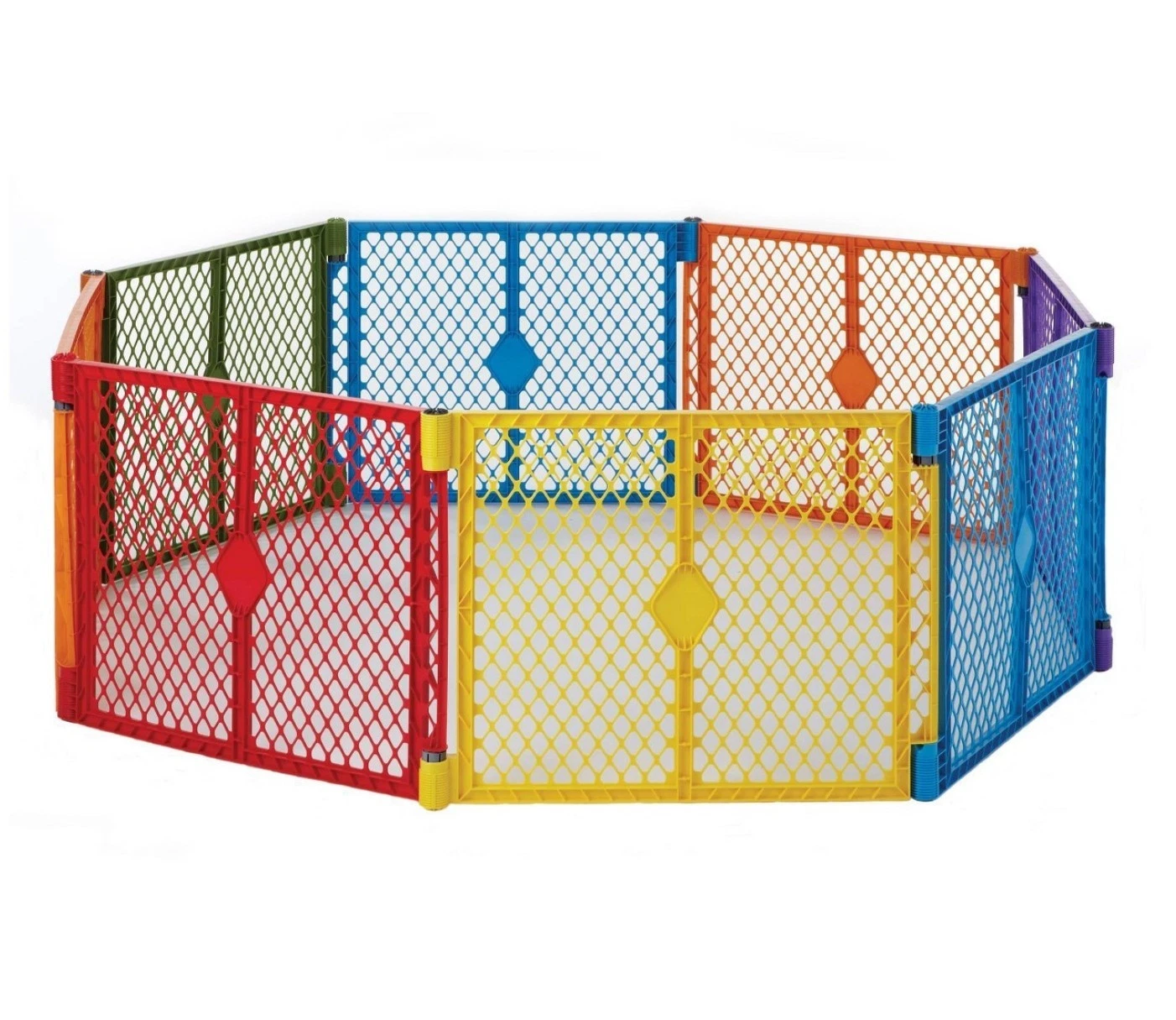 Toddleroo by North States SuperyardColorplay 8 Panel Freestanding Gate