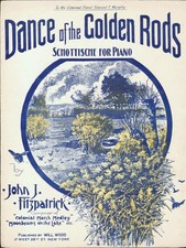 Dance Of The Golden Rods 1908 John Fitzpatrick SCHOTTISCHE Sheet Music!