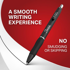 Sharpie S-Gel Gel Pens, Bold Point 1.0Mm , Black Ink, Smear-Resistant, 12 Co...