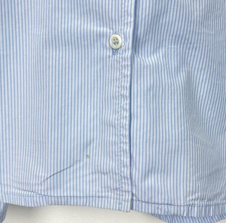 APC Rue Madame Paris Bluse Button Ups Shirt Damen Gr.38 Gestreift Blau S/S - Bild 3 von 4