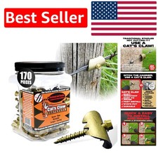 Cat’s Claw Fasteners 1.5" for Hardwoods - 170 Count, Stronger than Staples
