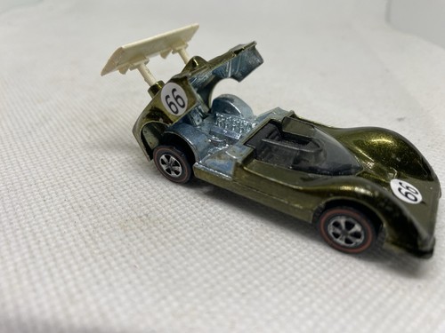 Hot Wheels Redline Chaparral 2G Olive Original Wing 1969 - Picture 6 of 7